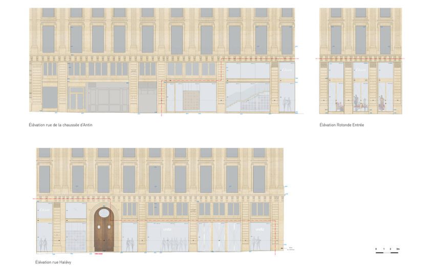 Etam Flagship Store Paris MVRDV Ossip ArchEyes elevations