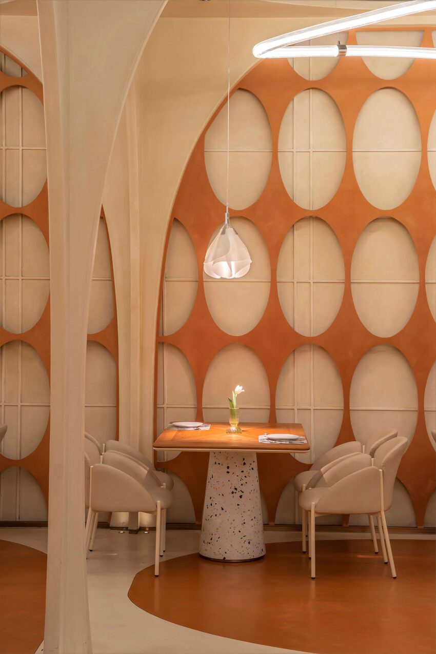 M huayang restaurant linkchance architects Arabesque wall©Jin Weiqi