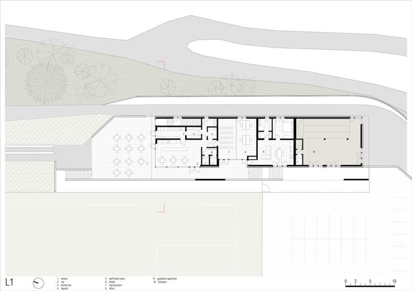 Fieldhouse MoDusArchitects first floor plan