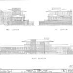 Frederick C Robie House Woodlawn Avenue Chicago Cook County Archeyes elevations