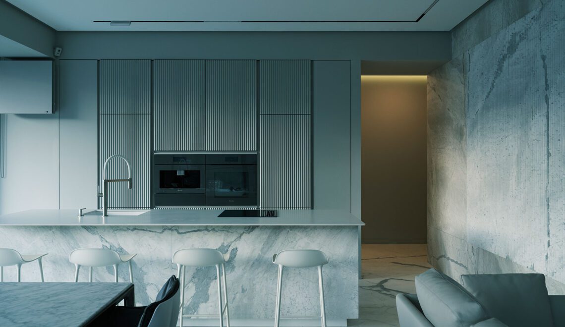 Furrow Minimalistic Interior Apartment Design STIPFOLD Architects ArchEyes