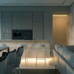 Furrow Minimalistic Interior Apartment Design STIPFOLD Architects ArchEyes shadows