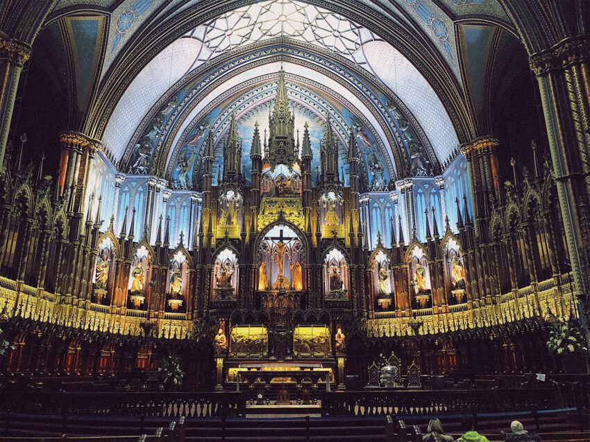 Notre Dame Basilica of Montreal by Timothy l brock 