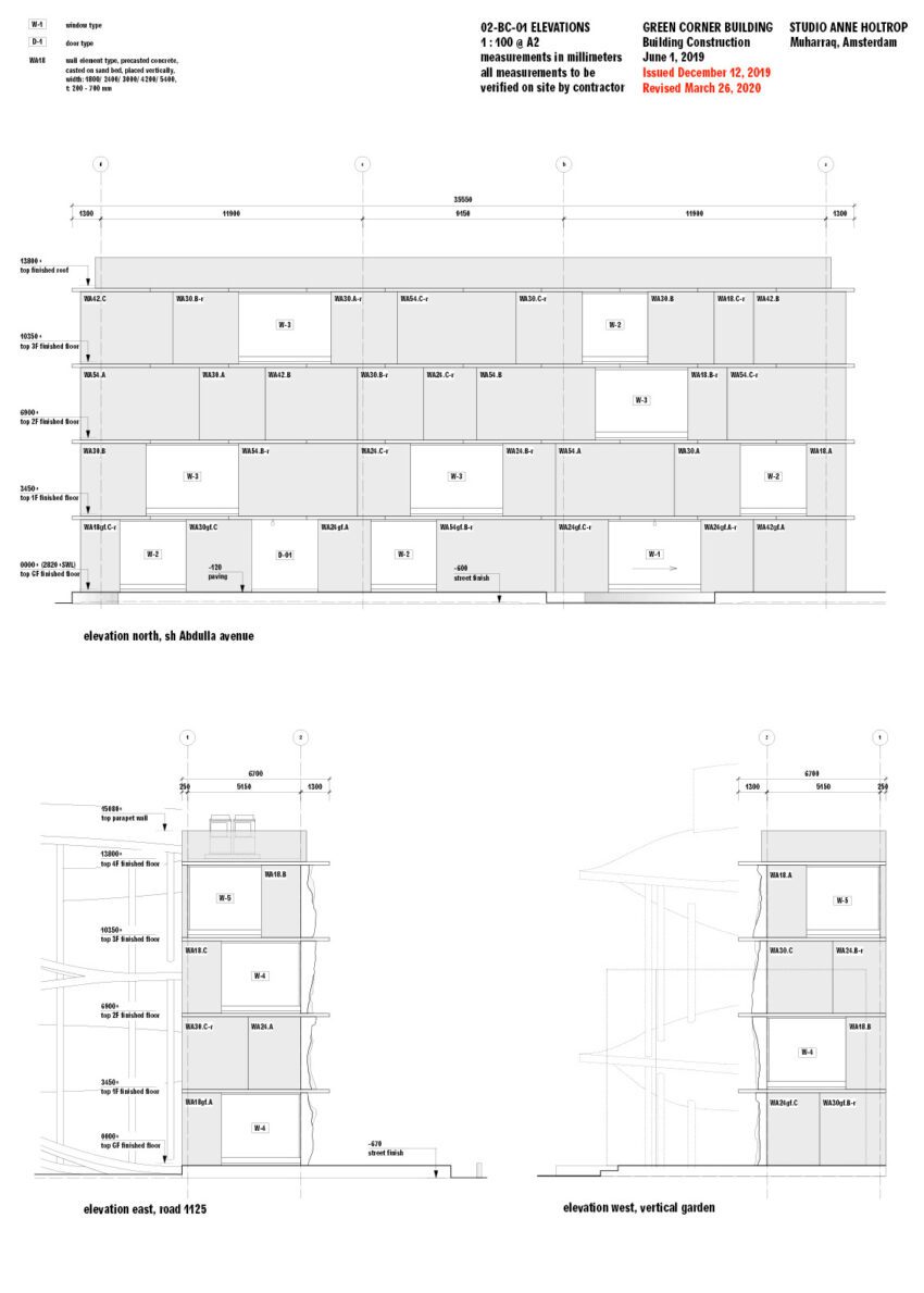 Green Corner Building Art Collection Storage Facility Studio Anne Holtrop Drawings