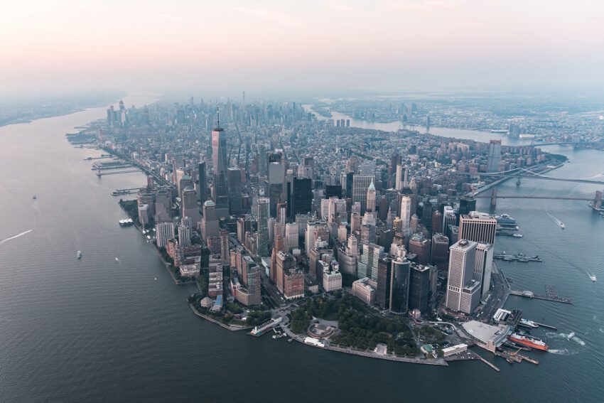 Aerial View of New York City - benjamin Gremler