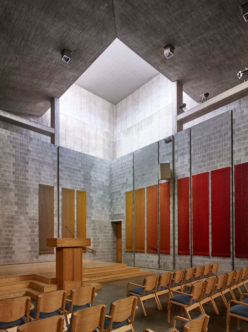 First Unitarian Church Rochester Louis Kahn New York Brick ArchEyes Cemal emden ligth
