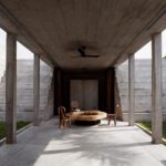 The Zicatela House Ludwig Godefroy Landscapes Oaxaca Concrete Mexico ArchEyes courtyard