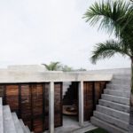 The Zicatela House Ludwig Godefroy Landscapes Oaxaca Concrete Mexico ArchEyes palm tree