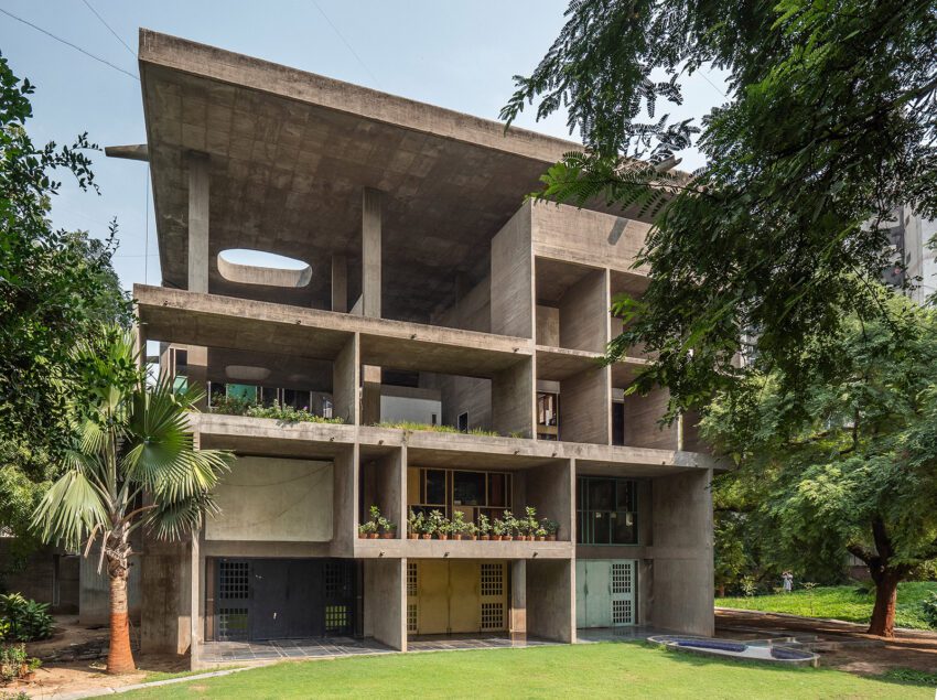 Villa Shodhan Le Corbusier India Ahmedabad house ArchEyes des hill