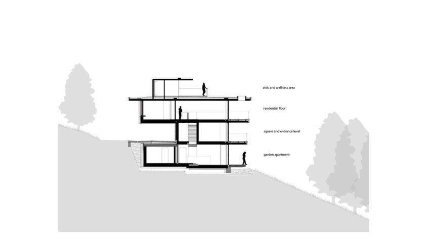 Above the Trees House - section AA