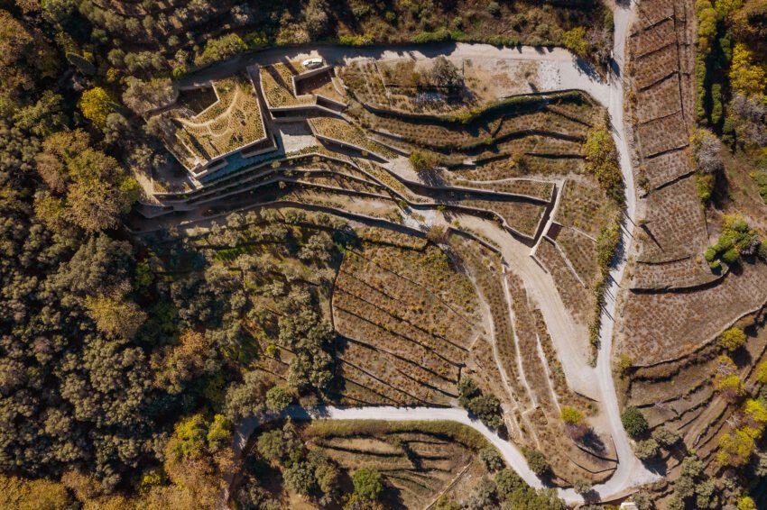 Liknon K Studio Metaxa Heritage Samos Greece Landscape ArchEyes aerial