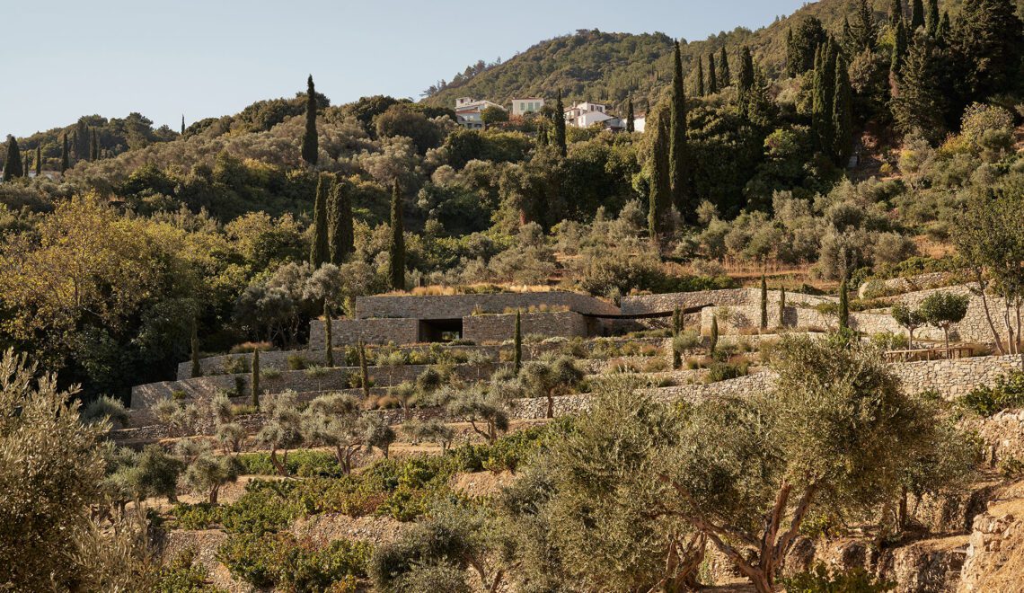 Liknon K Studio Metaxa Heritage Samos Greece Landscape ArchEyes view