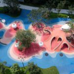 Natural Organic Red Dunes Playtopia XISUI Design ArchEyes Guang Zhou Shi China