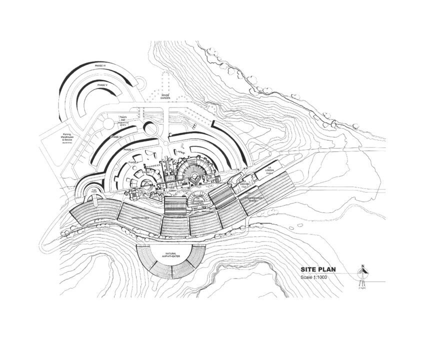 Arcosanti Paolo Soleri Experiment Architecture Ecology ArchEyes Arizona USA floor plan