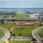 National Congress Brazil Oscar Niemeyer Brazilia Architecture ArchEyes gonzalo viramonte aerial color