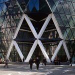 The Gherkin The Swiss Re Headquarters Norman Foster Partners ArchEyes entrance