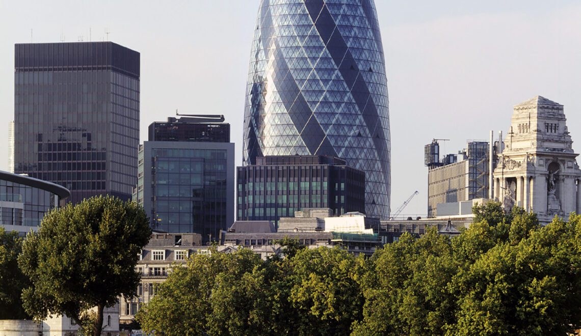 The Gherkin The Swiss Re Headquarters Norman Foster Partners ArchEyes view