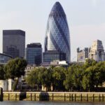 The Gherkin The Swiss Re Headquarters Norman Foster Partners ArchEyes view