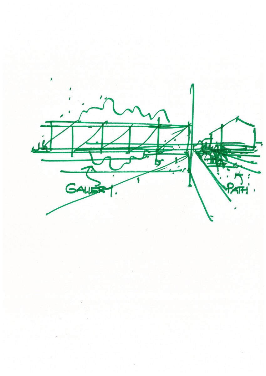The Richard Rogers Drawing Gallery Chateau La Coste France ArchEyes Sketch