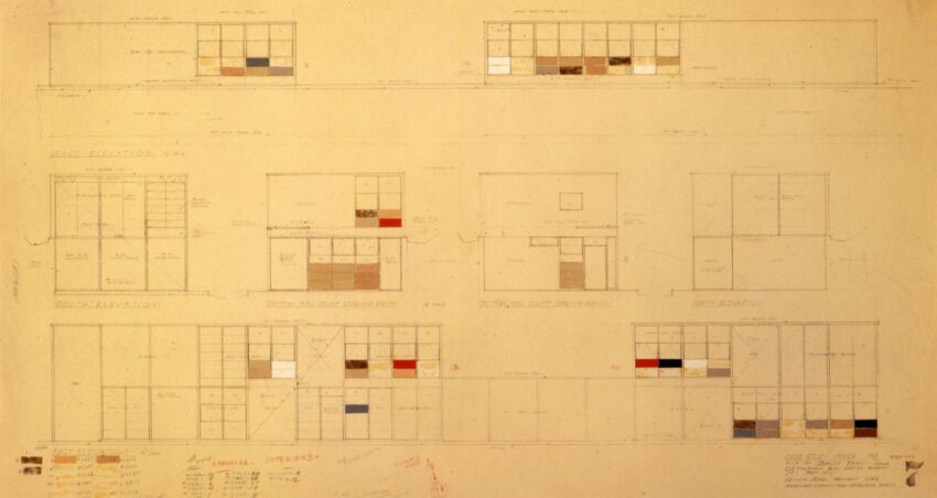 Case Study House Charles and Ray Eames Los Angeles Santa Monica California ArchEyes elevations