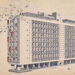 L Unite d Habitation de Marseille Le Corbusier Apartments France Concrete ArchEyes axo