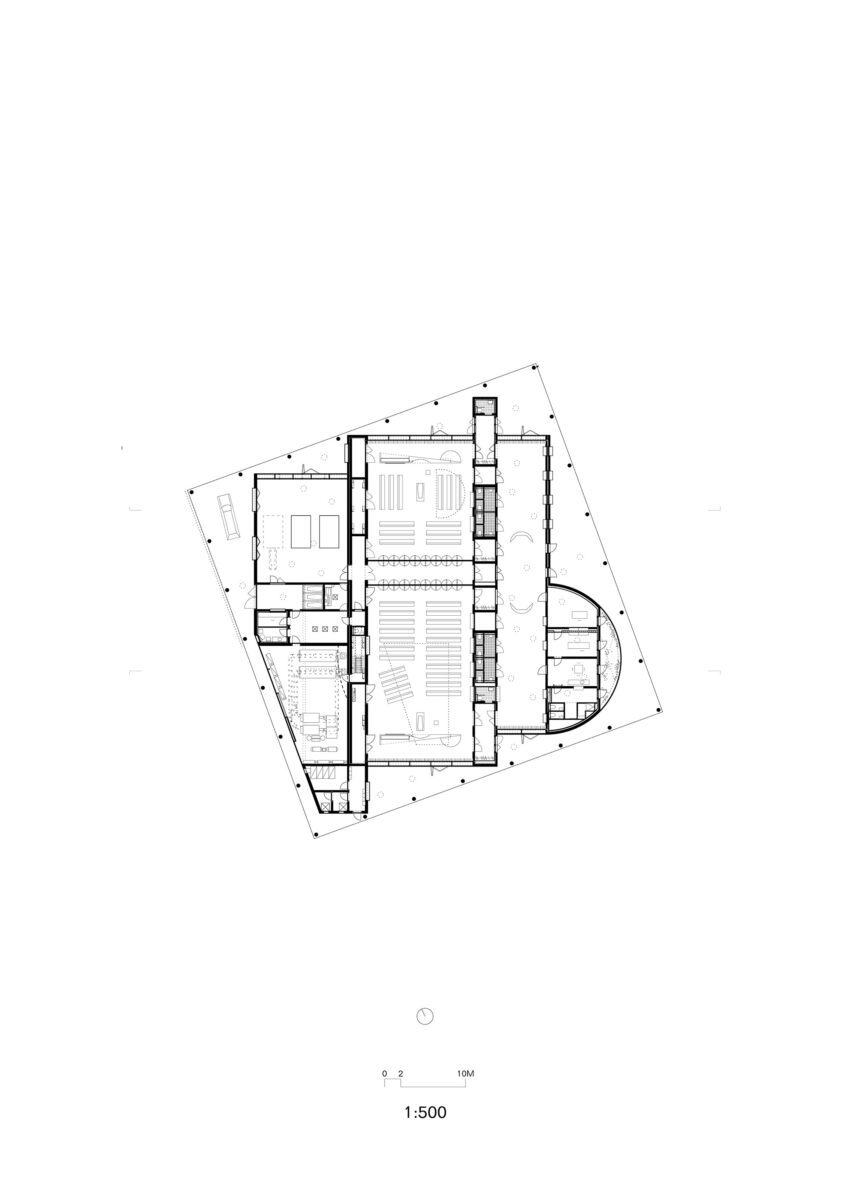 The Crematorium in Ostend by OFFICE Kersten Geers David Van Severen Plan Section Elevation