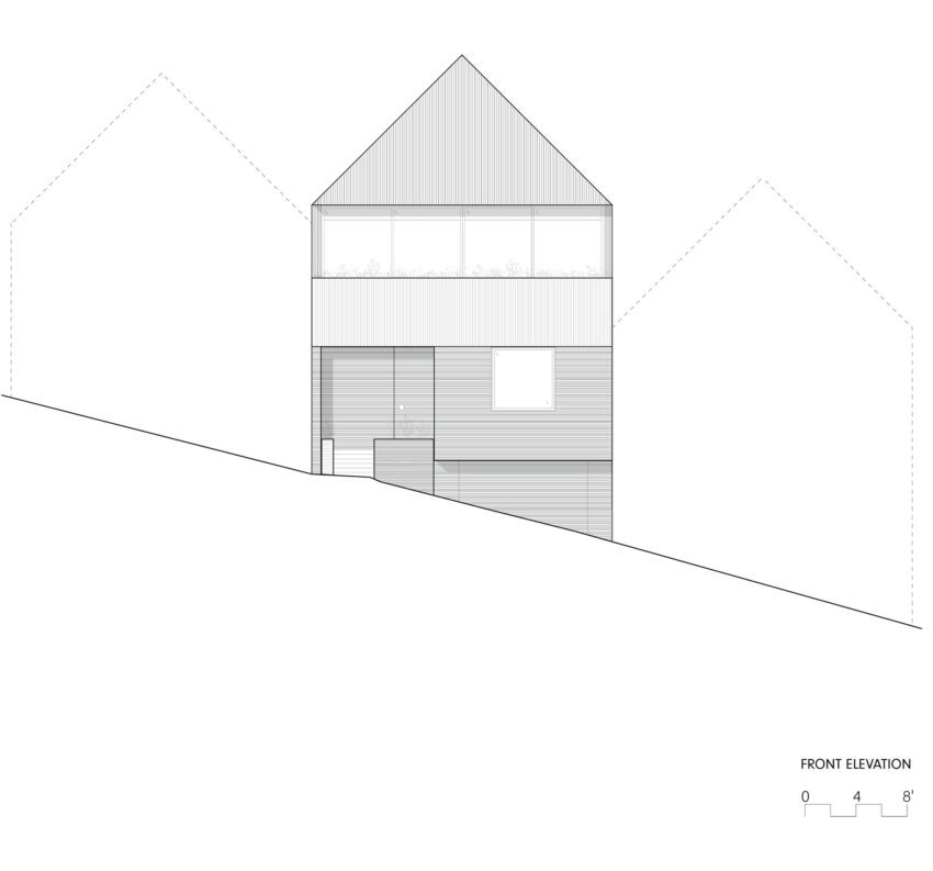 The Silver Lining House San Francisco California Mork Ulnes Architects ArchEyes Elevation front