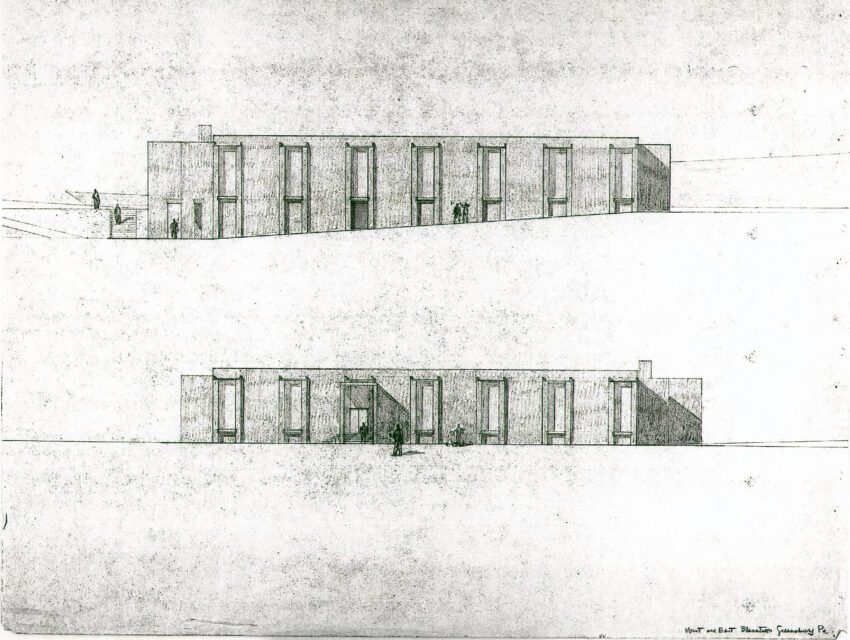 The Tribune Review Publishing Company Building Louis Kahn ArchEyes elevation plan