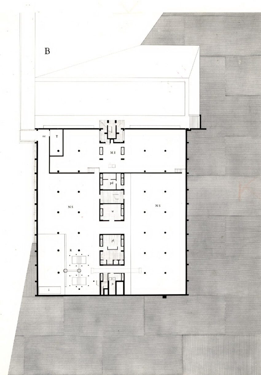 The Tribune Review Publishing Company Building Louis Kahn ArchEyes floor plan