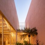 Casa Banderas by Rea Architectural Studio in Mexico ArchEyes green patio