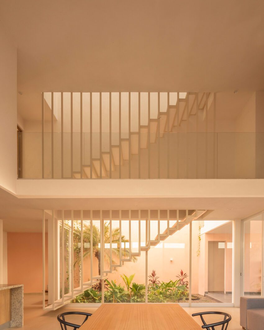 Casa Banderas by Rea Architectural Studio in Mexico ArchEyes stairs