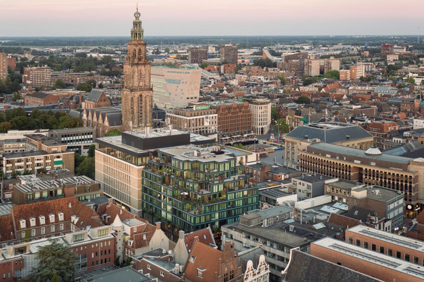Mercado in Groningen by De Zwarte Hond and Loer Architecten ArchEyes aerial view