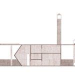 The Pearling Site Museum and Entrance by Valerio Olgiati ArchEyes section