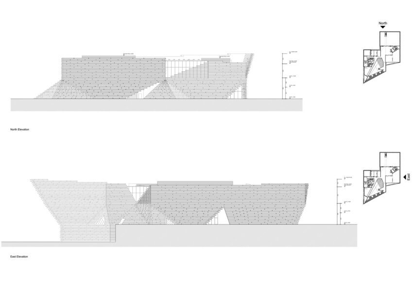V&A Dundee Elevations North+East