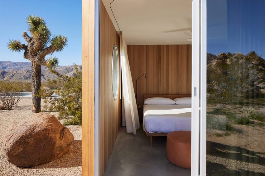 The Landing House A Modern Wood Pavilion in Joshua Tree by Industry of All Nations ArchEyes