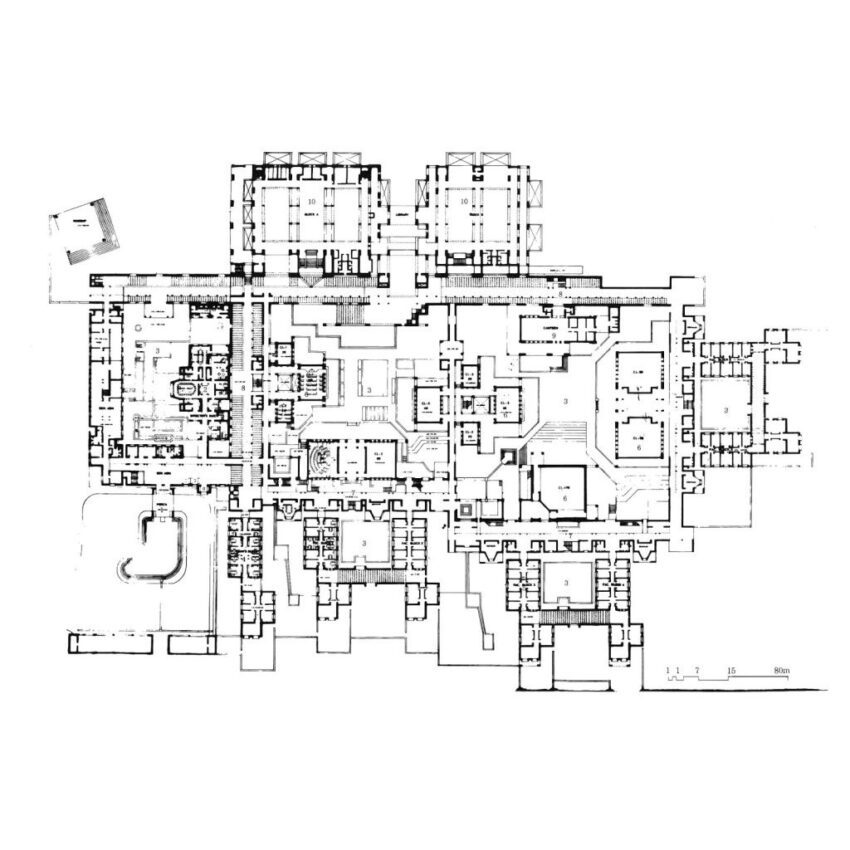 The Indian Institute of Management in Bangalore by Balkrishna Doshi floor plan