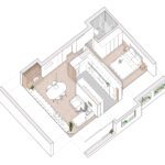 estudioamatam architecture interior design Capitaes Abril apartment axonometry