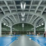 The Hexi Indoor Sports Field of Shaoxing University by UAD Architects Sports Scenes Inside the Indoor Sports Field