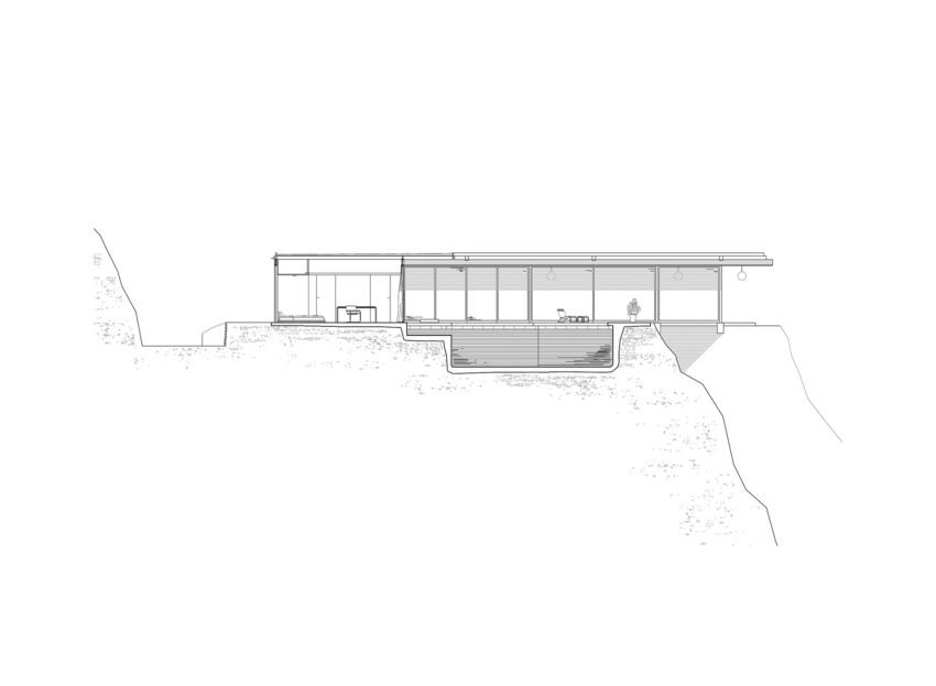 The Stahl House by Pierre Koenig Case Study House Mid Century Modern House elevation