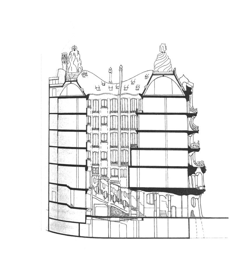 La Casa Mila by Antoni Gaudi Modernist Architecture ArchEyes section