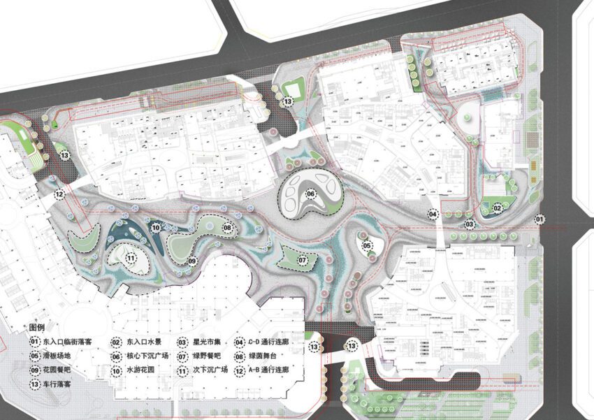 Chengdu MixC Public Plaza Renovation by Zaha Hadid and FLO Landscape Design MixC Life Style The Master Plan