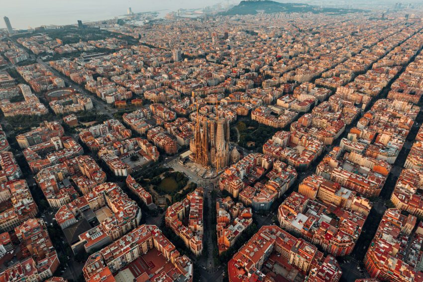 La Sagrada Família Aerial View