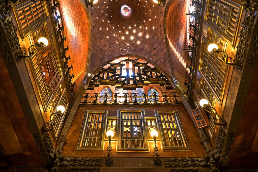 Palau Guell in Barcelona by Antoni Gaudi